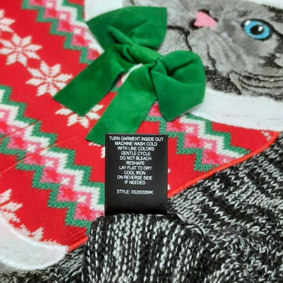 United States Sweaters Holiday Size 1X Cat Ugly Christmas Sweater NWT - Picture 6 of 6